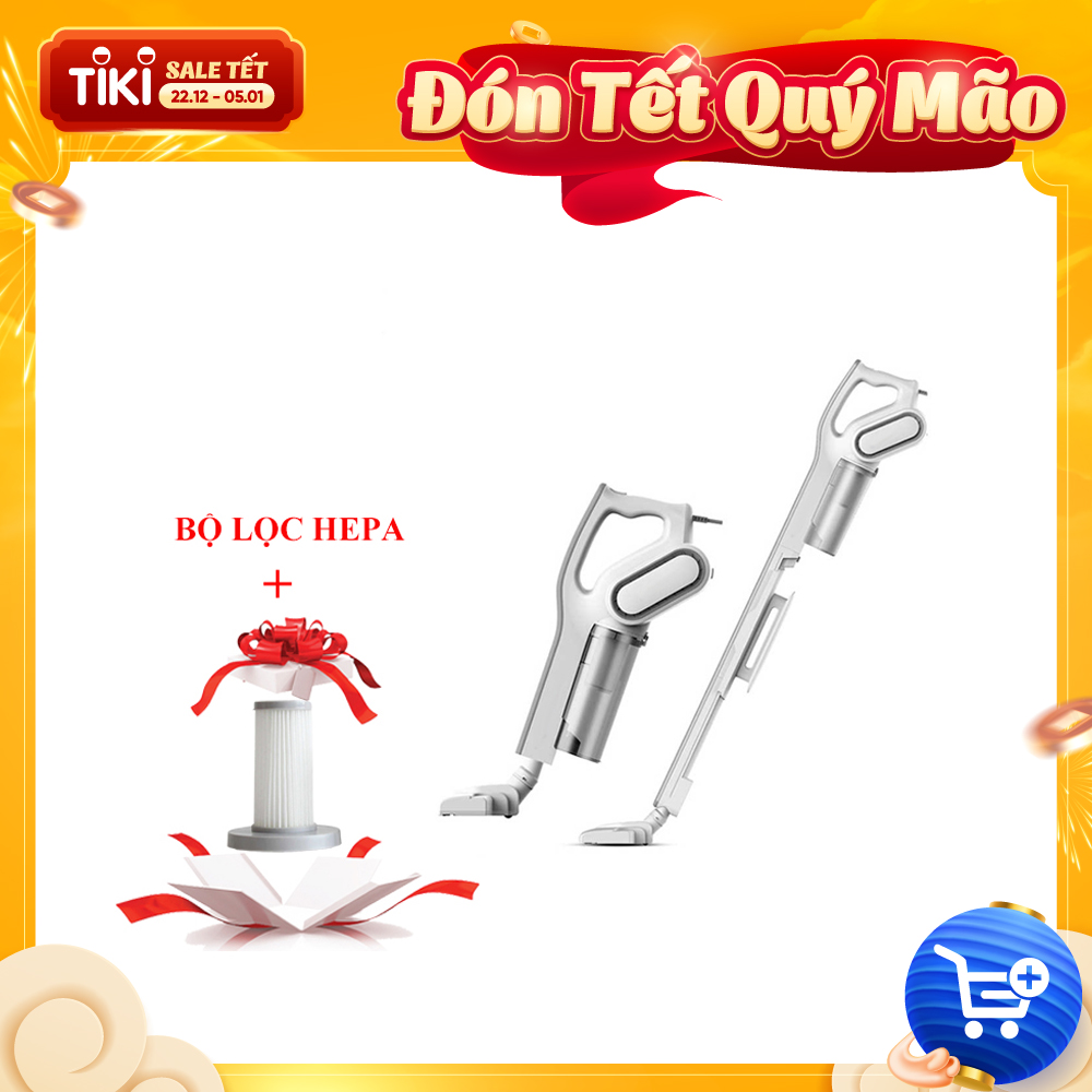 Máy Hút Bụi Cầm Tay DEERMA DX700 + Tặng 1 Bộ Lọc HEPA- Hàng Chính Hãng Nhập Khẩu