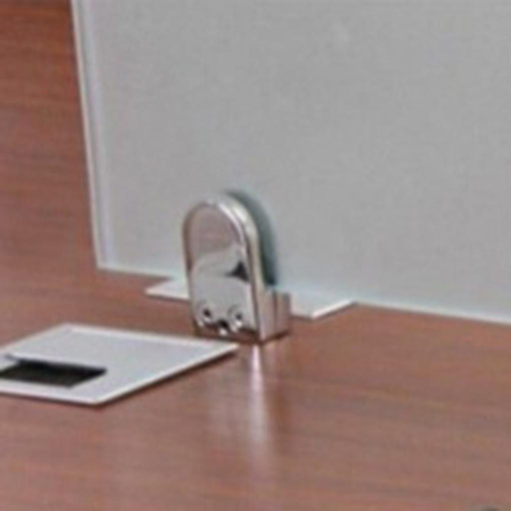 2pcs Stainless Steel Shower Glass Door Panel Fixed Clips  90 Degree 2-side