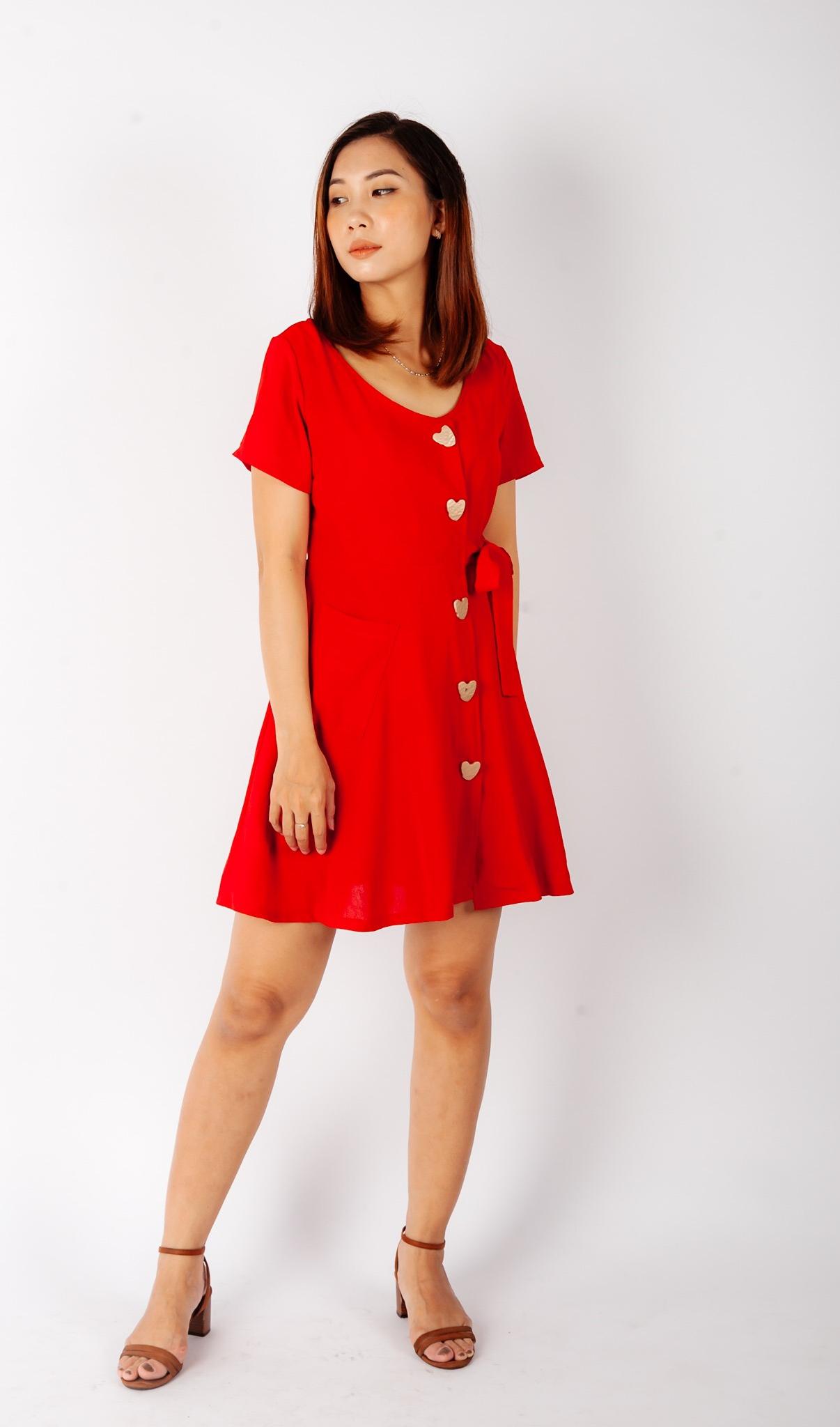 Đầm Nữ Buộc Nơ Eo Siêu Xinh