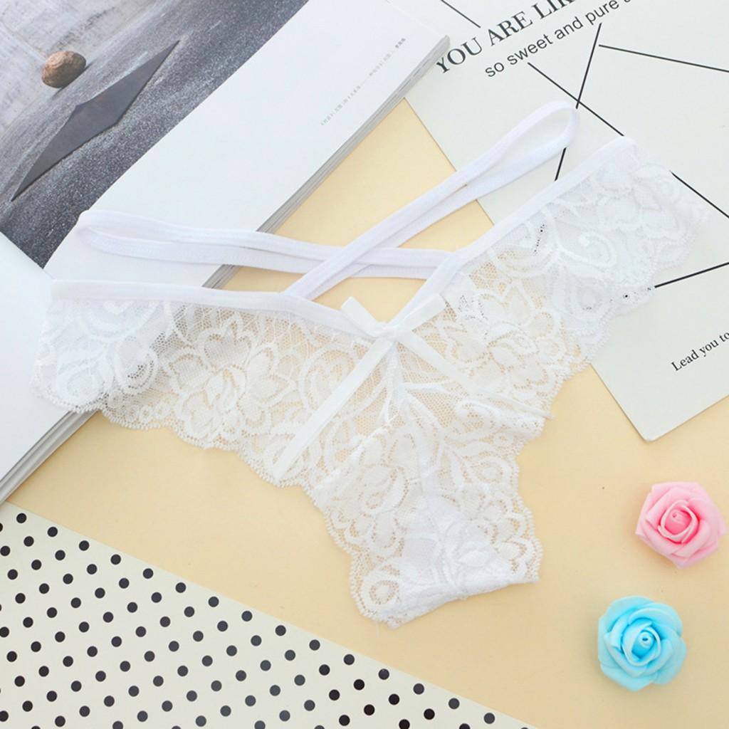 Combo 3 Quần lót ren nữ phối dây gợi cảm - chất liệu ren mềm mịn - Quần Lót Ren - Underwear - màu ngẫu nhiên DNL018