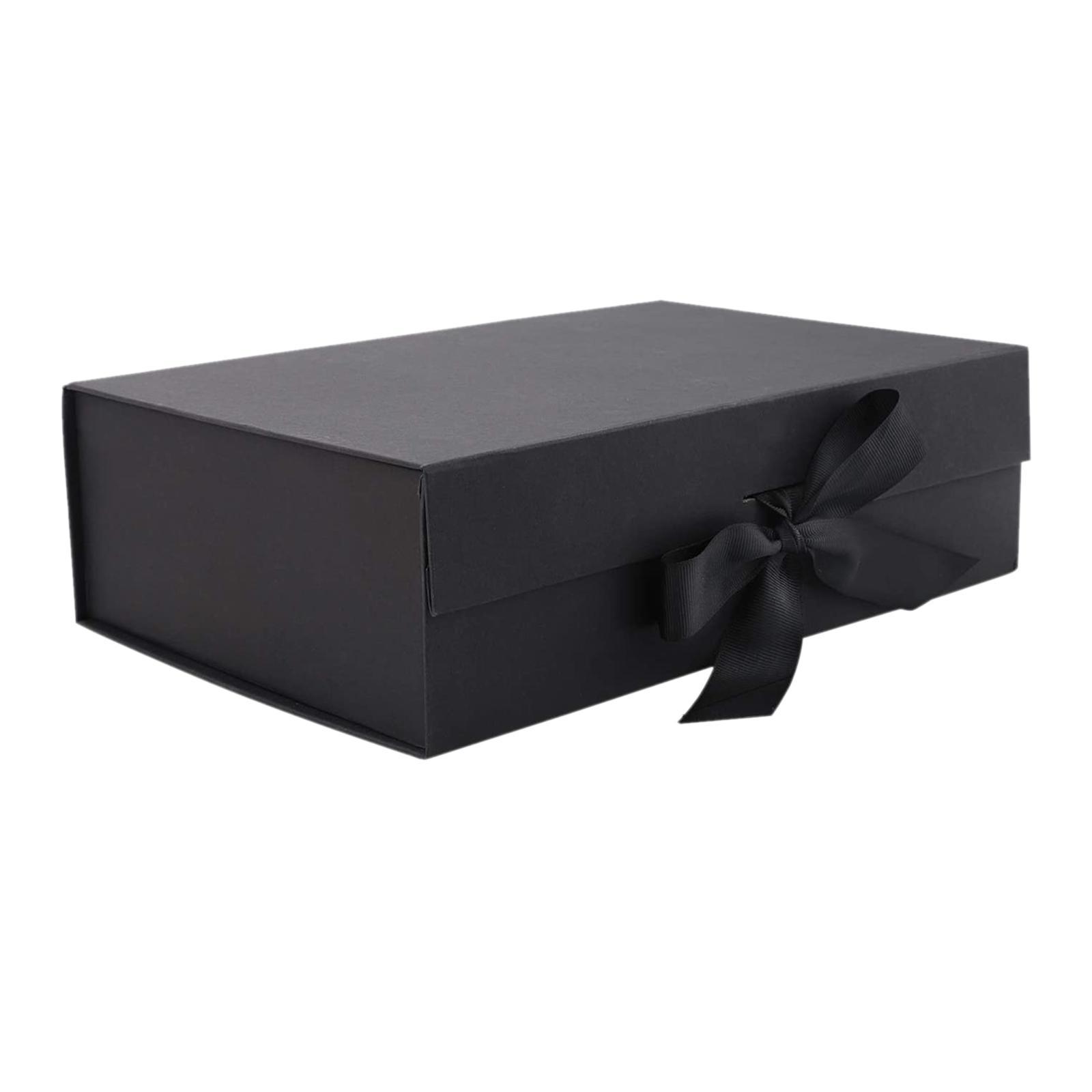 Gift Box with Ribbon Easy Assemble Reusable for Keepsake Cupcake Boxes