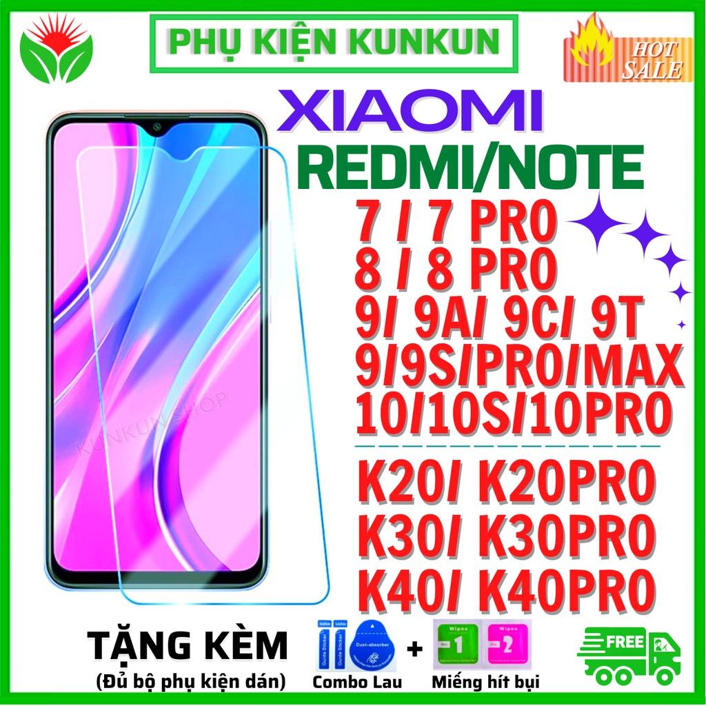 Kính Cường Lực TRONG SUỐT XIAOMI REDMI / NOTE 7/8/9/9S/10/10S/11/11s/PRO/MAX/5G/K20/K30/K40/K20 PRO/K30 PRO/K40 PRO