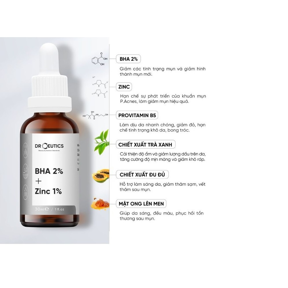 Combo 2 Sản Phẩm Giúp Ngăn Ngừa, Hồi Phục Da Mụn Drceutics