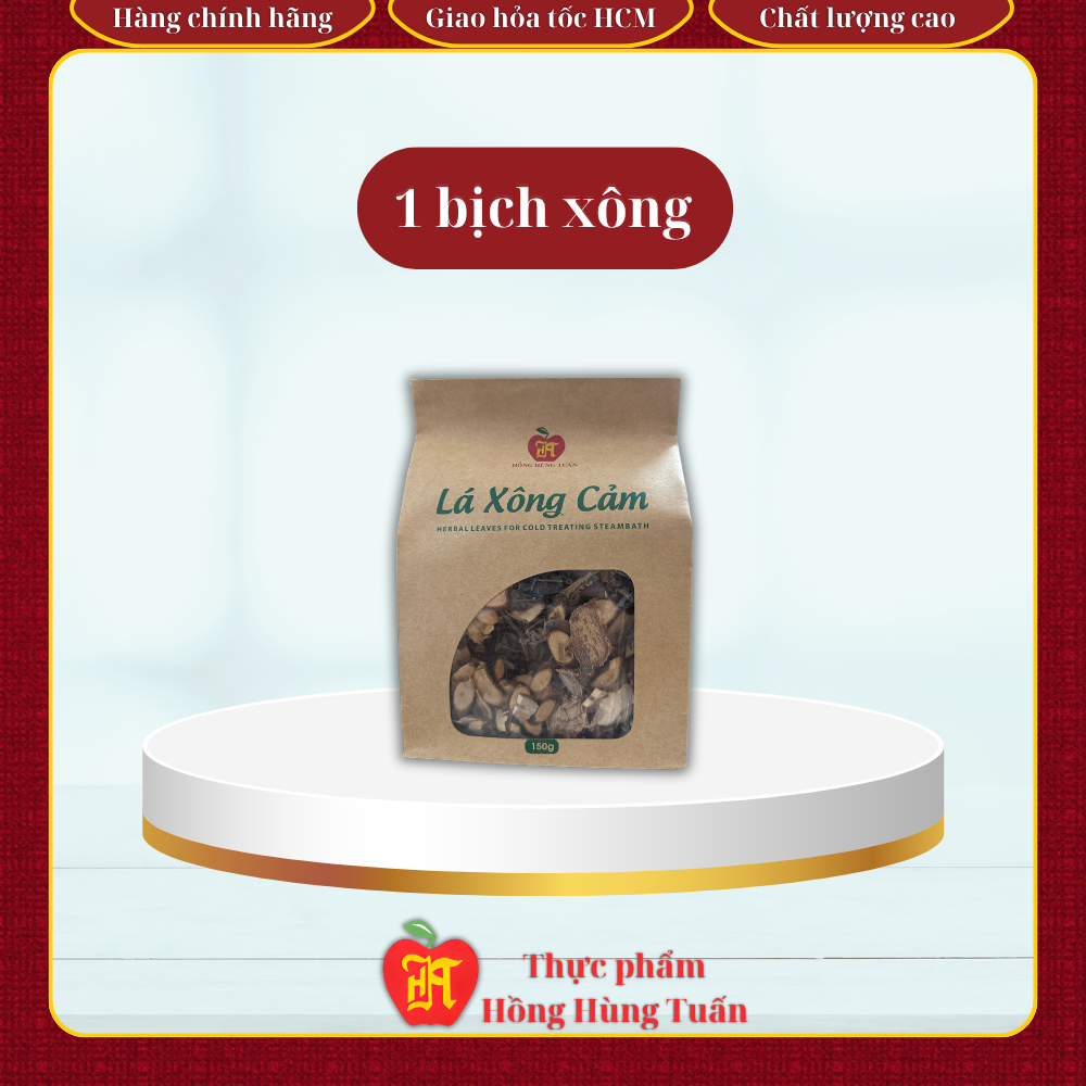 Lá Xông Giải Cảm 150g Hồng Hùng Tuấn – Xông Hơi, Xông Phòng, Thư Giãn, Làm Ấm Cơ Thể