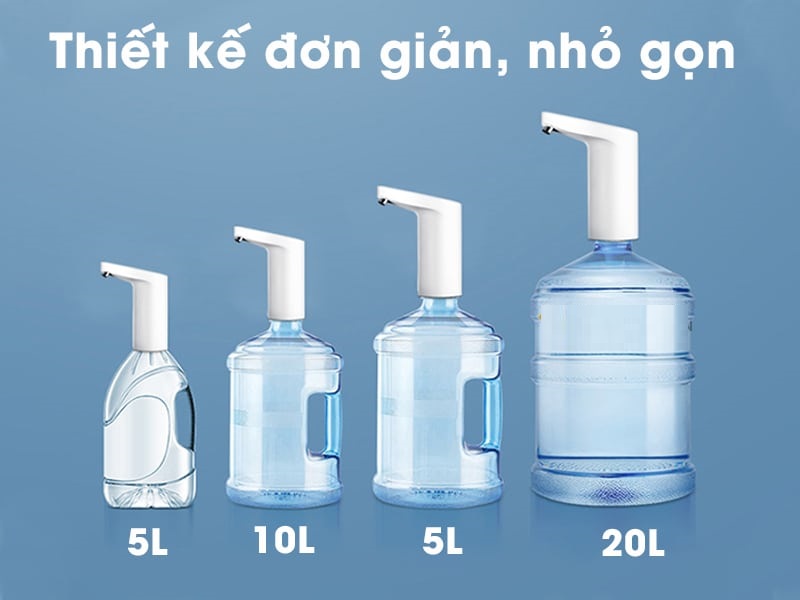 Vòi bơm nước tự động từ bình đóng chai tích hợp đo chỉ số chất lượng nước TDS Sothing Xiaolang HD-ZDCSJ01- Hàng chính hãng