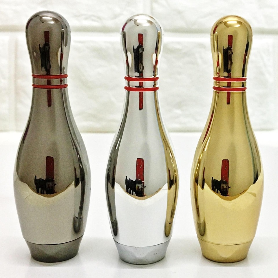 Hột quẹt bật lửa gas đá hình chai Bowling