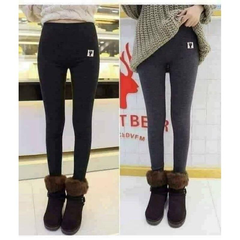 Quần Legging Mèo Lót Lông Siêu Ấm