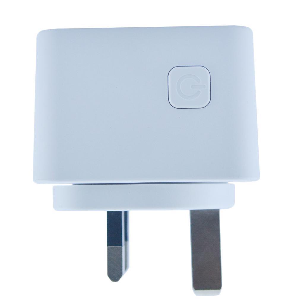 White - Smart WiFi Remote Control Timer Switch Power Socket Outlet UK Plug