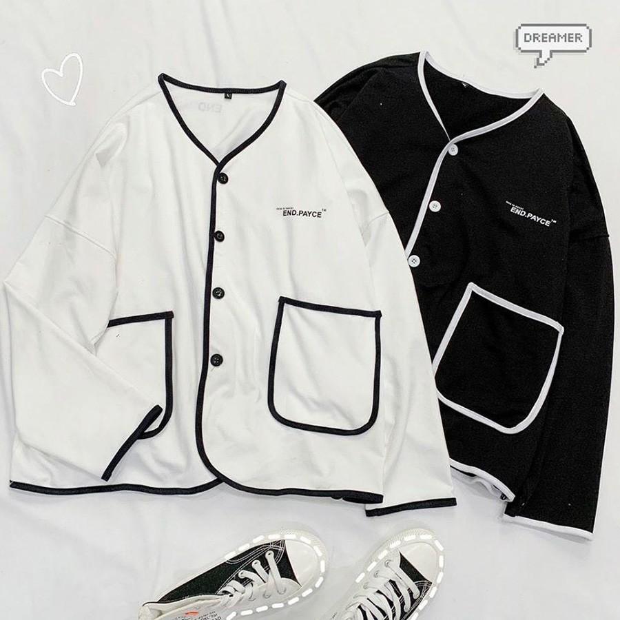 ÁO HOODIE - ÁO KHOÁC NỈ NGOẠI Cardigan Viền