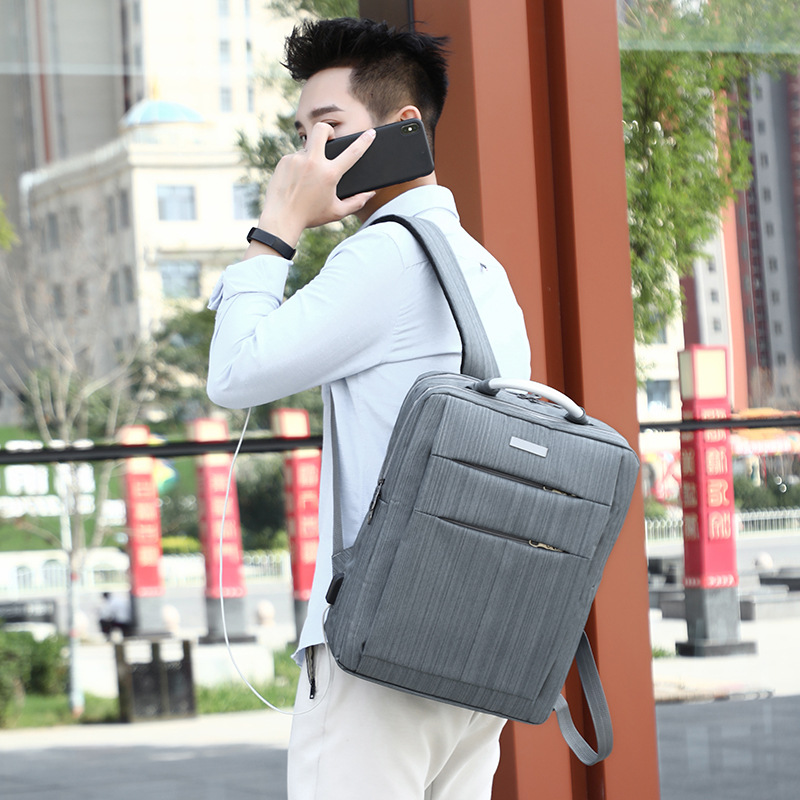 Balo vải nam thời trang tiện dụng 40x30x12cm - Giao màu ngẫu nhiên