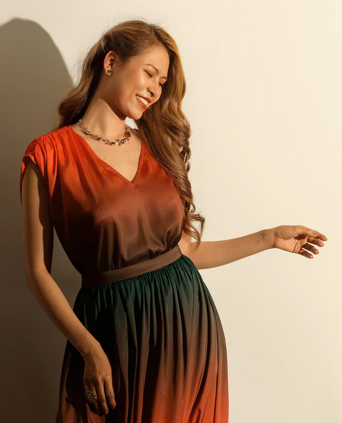 Áo Rộng Oversized Ombre Hoàng Hôn thời trang thiết kế Hity TOP185