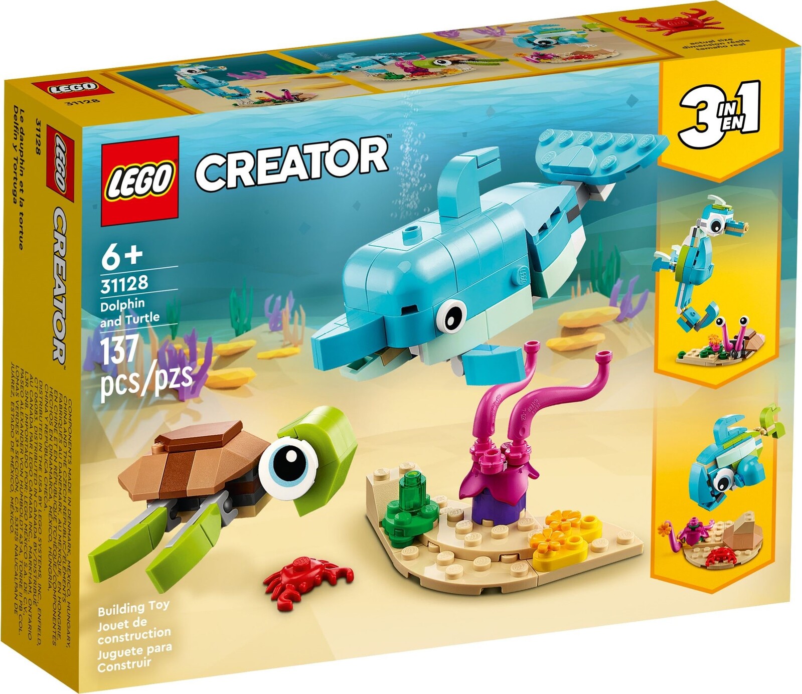 LEGO Creator 31128 Cá Heo Và Rùa (137 chi tiết)