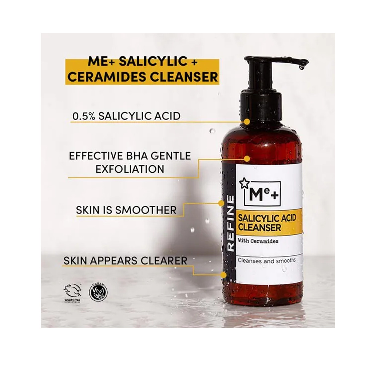 Sữa rửa mặt Superdrug Me+ Refine Salicylic Acid Cleanser 200ml