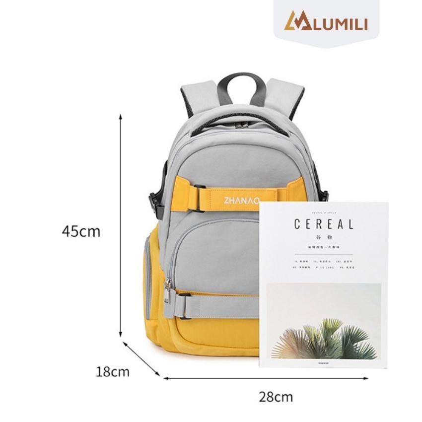 Balo đi học,nhiều ngăn tiện dụng nữ nam đẹp đi chơi đựng laptop phong cách ulzzang unisex