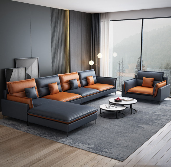 Bộ sofa phòng khách cao cấp Juno Sofa kèm ghế đơn HDCT-16