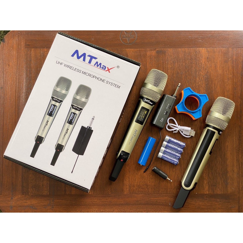 Bộ 2 Micro không dây đa năng MTMAX - Hàng Chính Hãng
