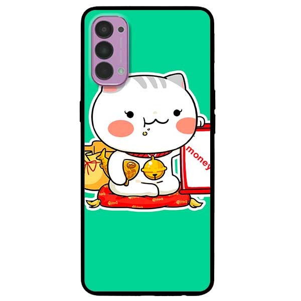 Ốp lưng dành cho Oppo Reno 4 mẫu Mèo May Mắn 4