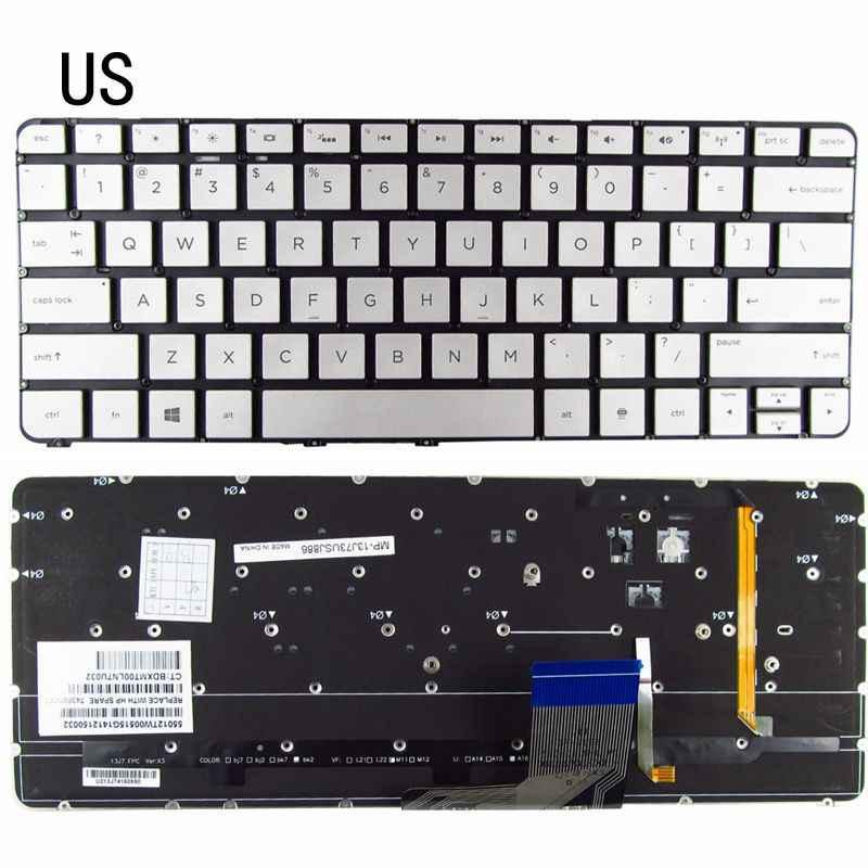 (KEYBOARD) BÀN PHÍM LAPTOP  DÀNH CHO HP SPECTRE 13 13T-3000 dùng cho Spectre 13-3000, Spectre 13T-3000