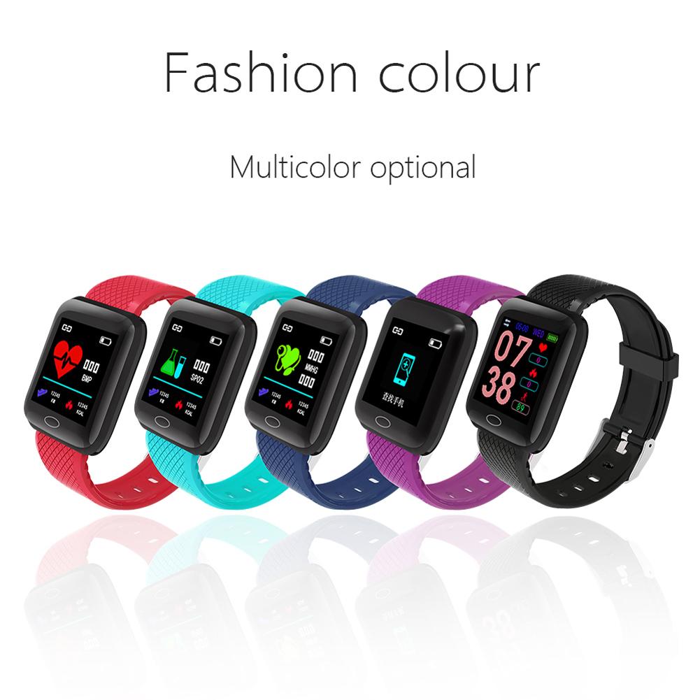 Đồng hồ thông minh Theo dõi nhịp tim thể thao chống thấm nước 116plus 1.3in