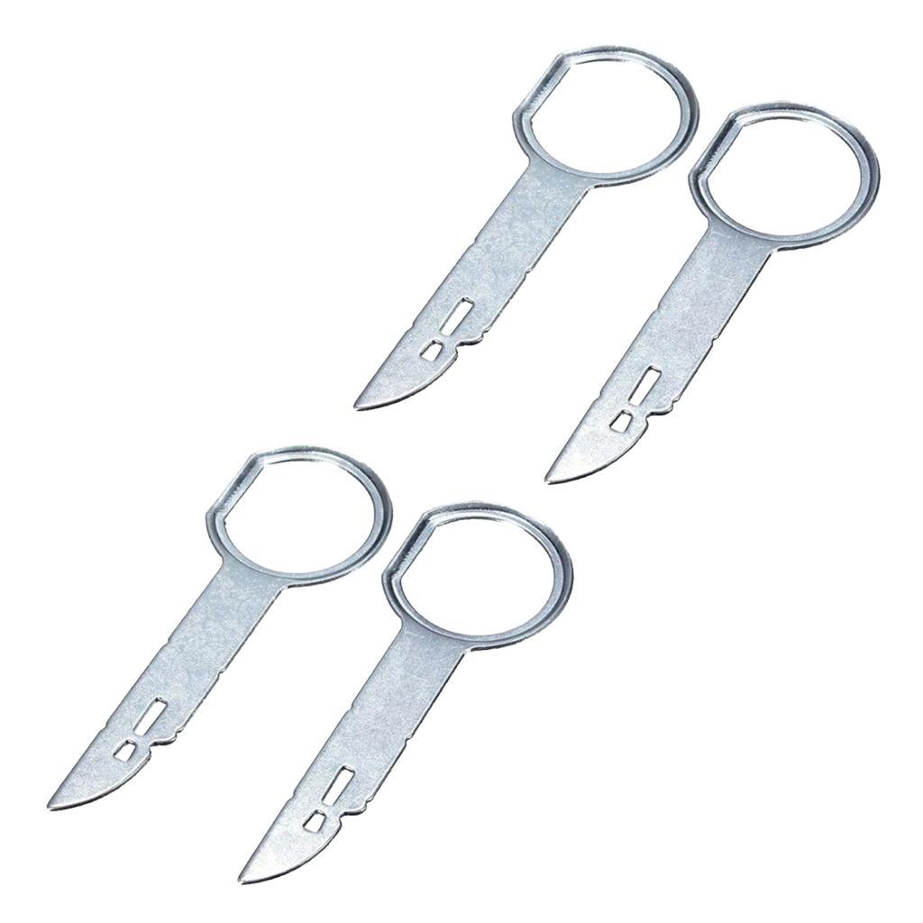 4x Car  Release Removal Tools Tool Key For   Audio