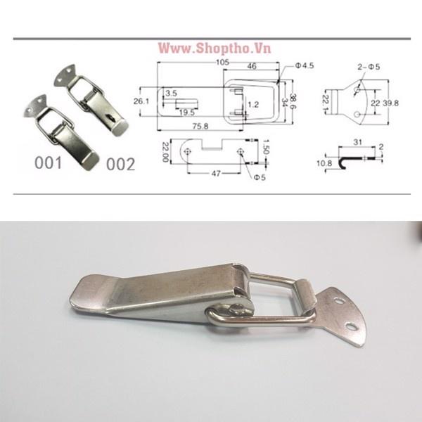 Khóa sf, khóa hộp chất liệu inox 201