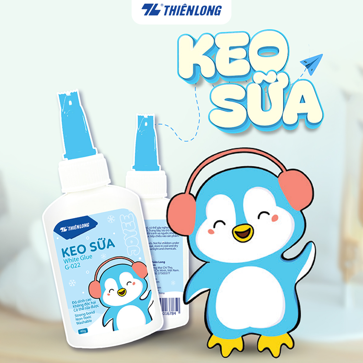 Keo sữa - White Glue Thiên Long G-022 - Độ dính cao