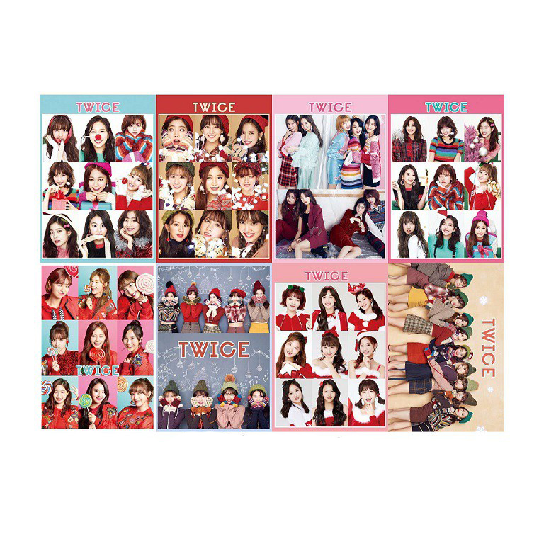 Poster ảnh Twice 8 tấm khổ lớn