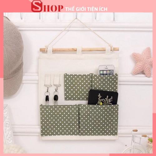 TÚI TREO TƯỜNG ĐỰNG ĐỒ 4 NGĂN TIỆN LỢI-88009-THẾ GIỚI TIỆN ÍCH
