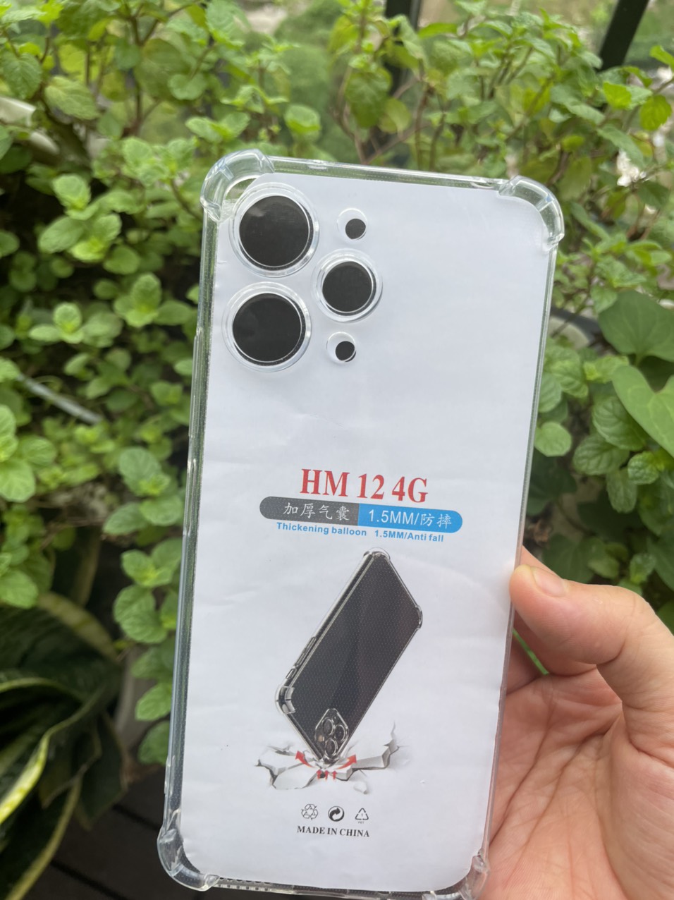Ốp lưng dẻo cho Xiaomi Redmi 12 4G chống sốc 4 góc trong suốt , bảo vệ Camera
