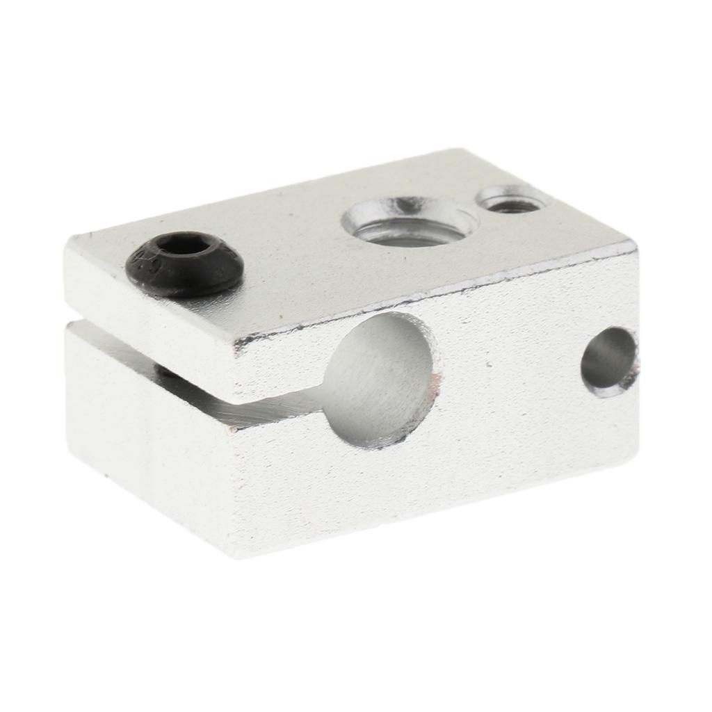 Aluminum  V6 Printer Part Heater Block for Mk7 Mk8 Extruder