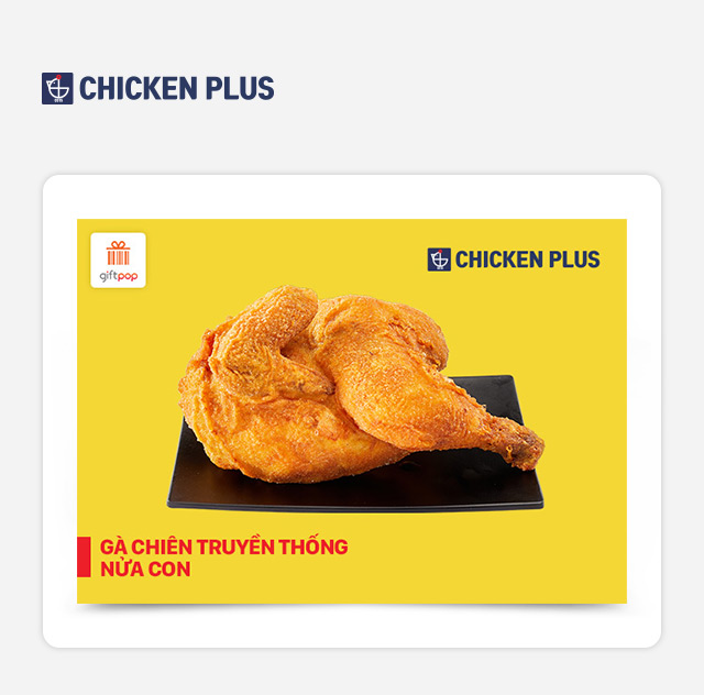 Chicken Plus - Gà Chiên Truyền Thống Nửa Con