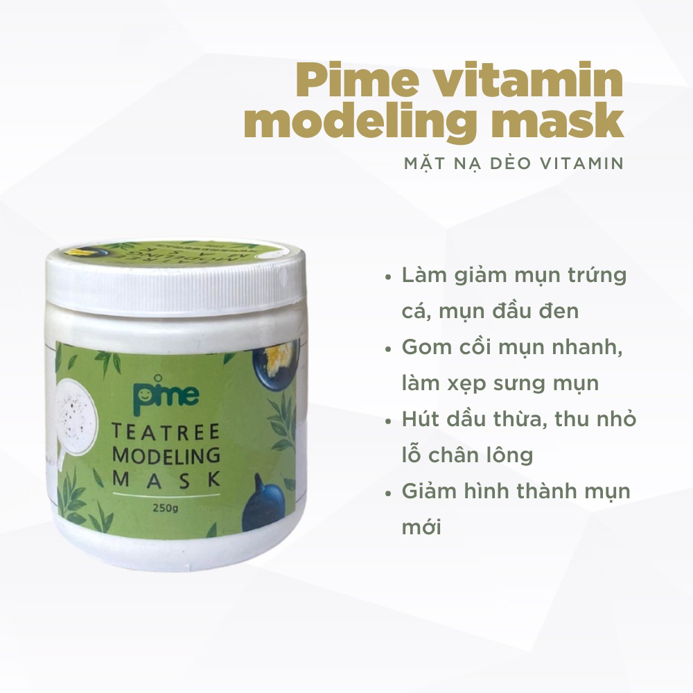 MẶT NẠ DẺO GIẢM MỤN KHÁNG VIÊM TRÀ XANH PIME TEA TREE MODELING MASK 250g