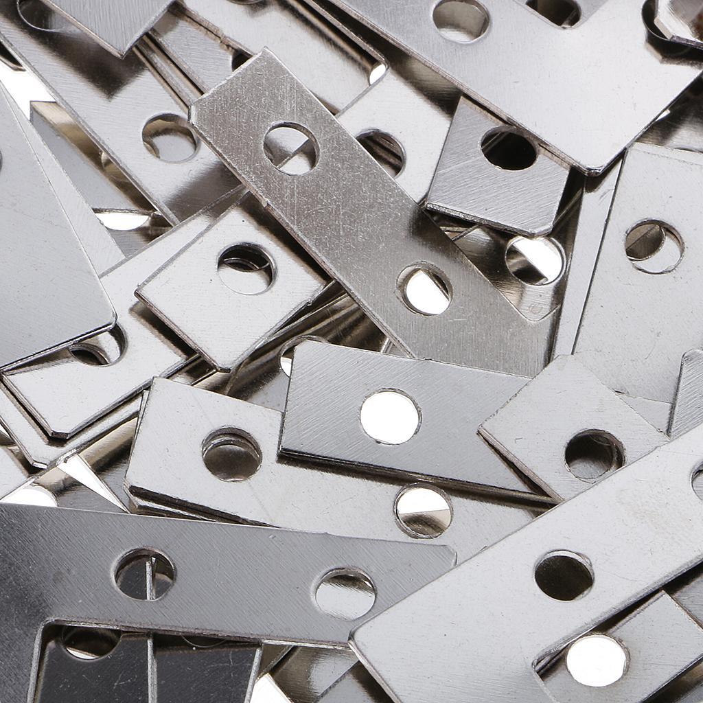100 Pieces Heavy Duty Metal L Shape Corner Brace Plate 90 Angle Bracket Photos Frame Picture Bracket 38mmx38mm Furniture Accesories