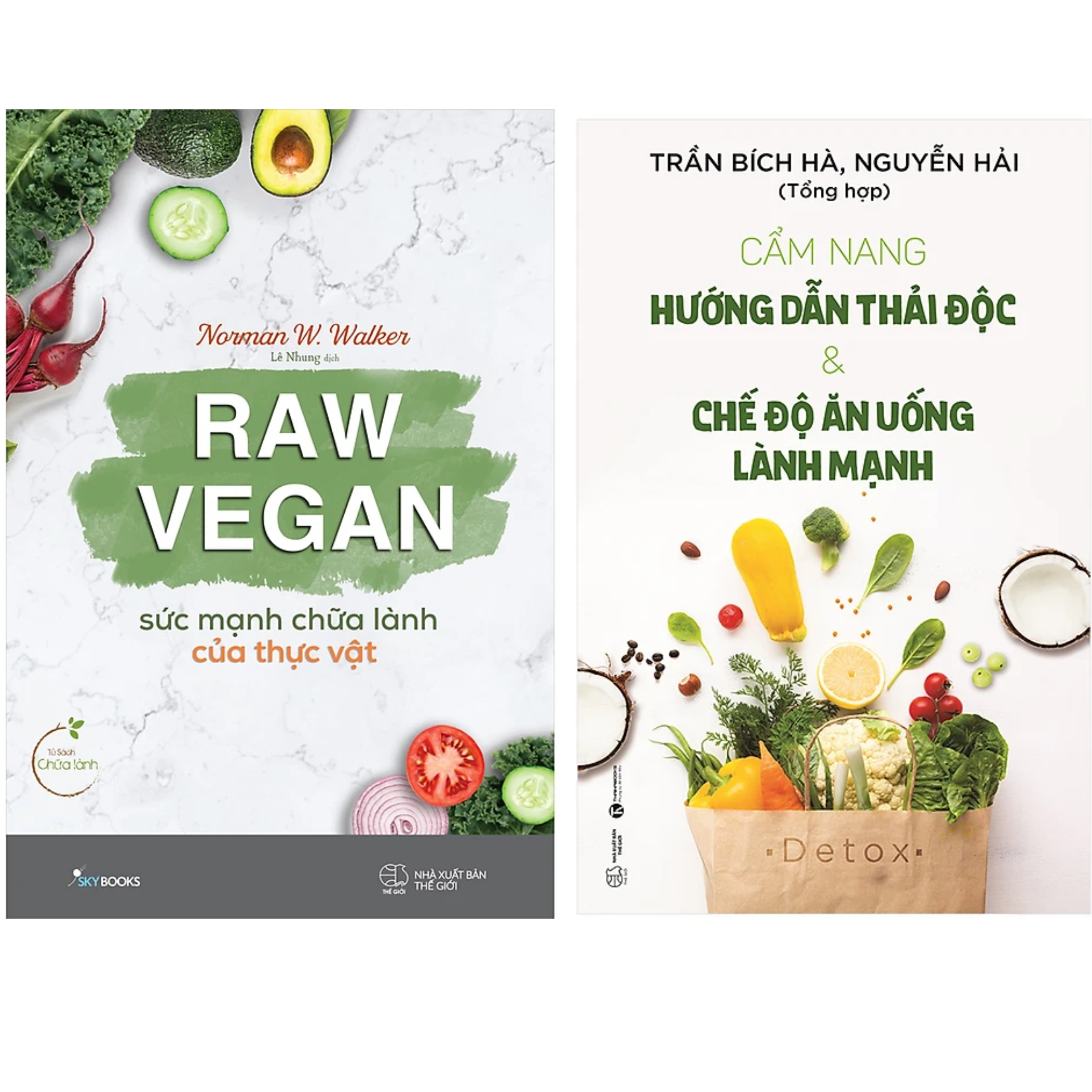 Combo 2Q: Raw Vegan – Sức Mạnh Chữa Lành Của Thực Vật + Cẩm Nang Hướng Dẫn Thải Độc &amp; Chế Độ Ăn Uống Lành Mạnh