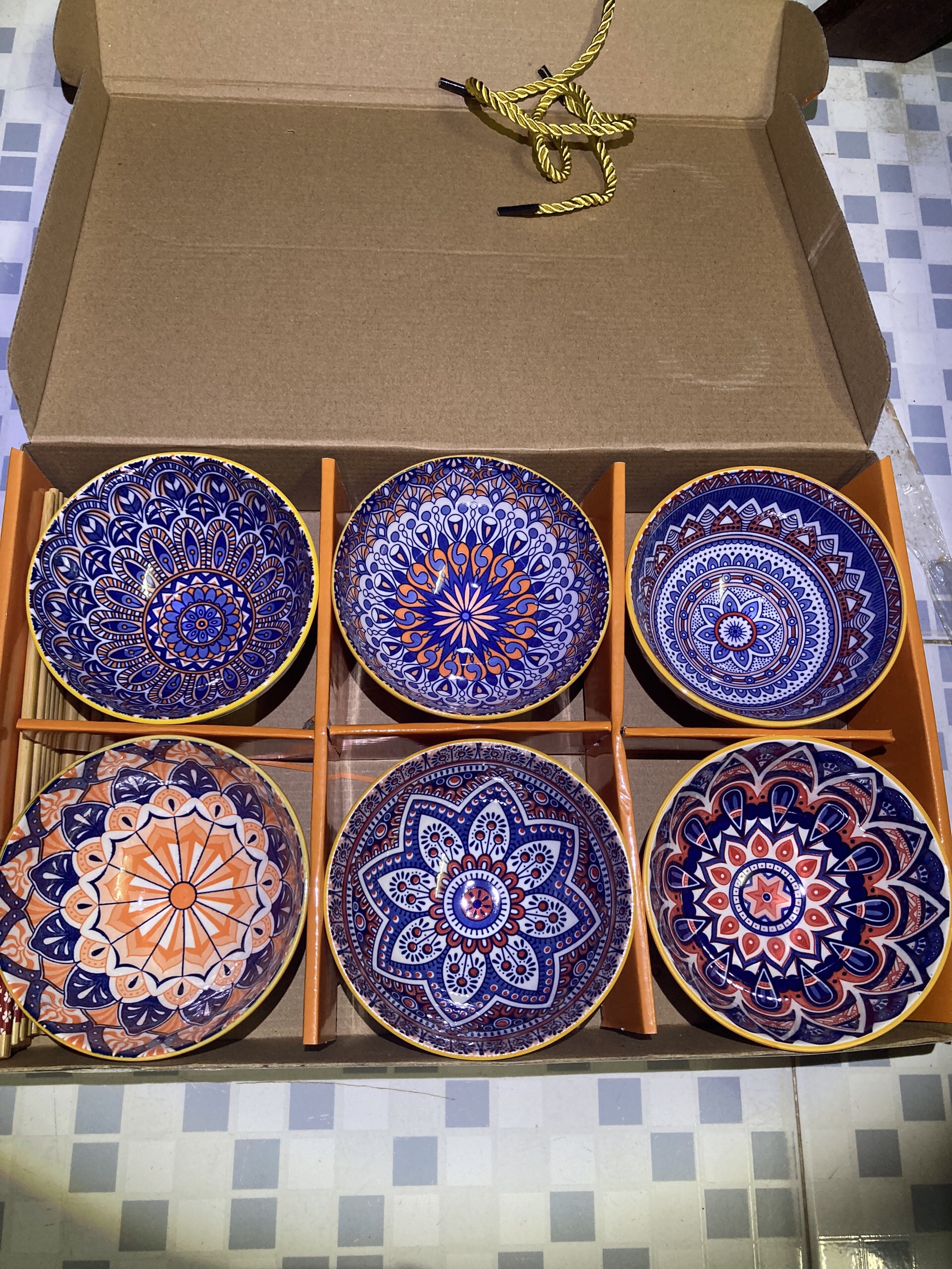 Bộ 6 chén đũa đáng yêu sang trọng