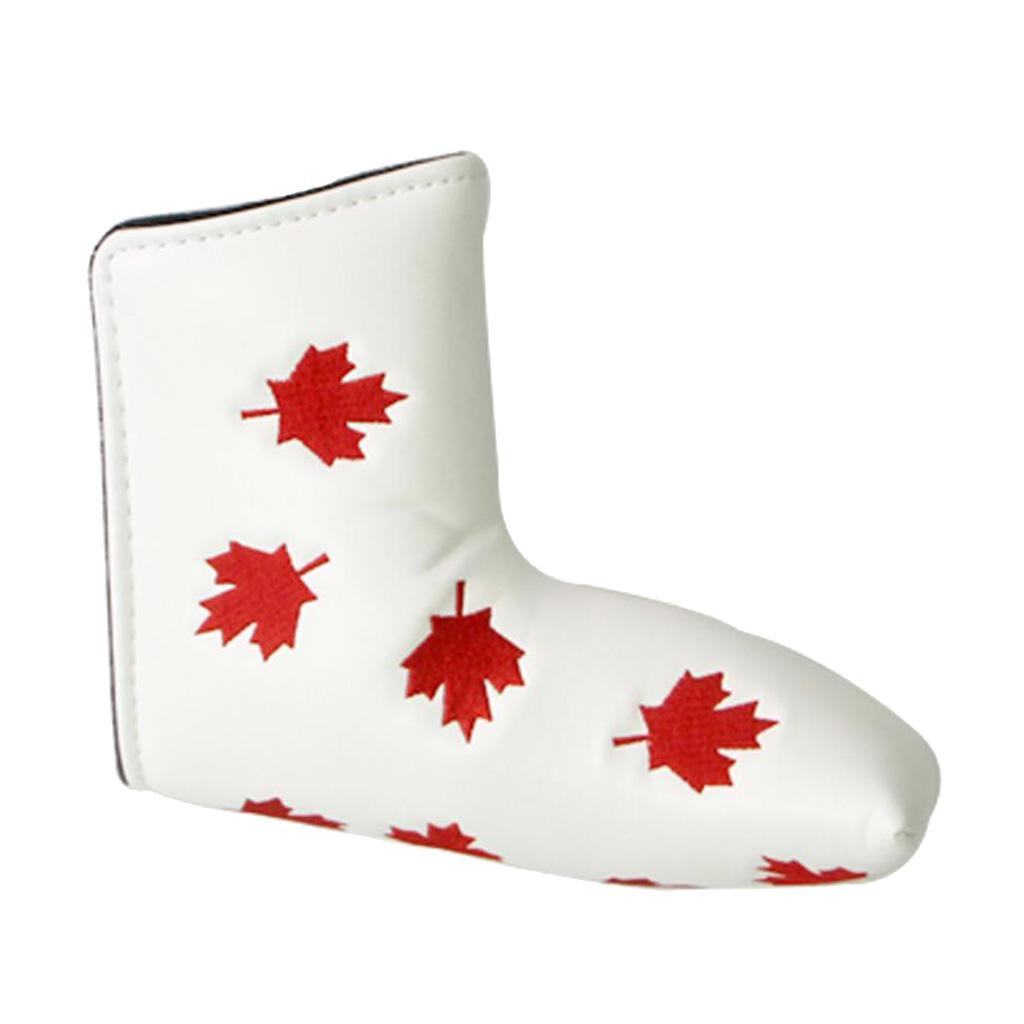 Waterproof Golf Blade Putter Head Cover Boot Headcover Protector Boots White