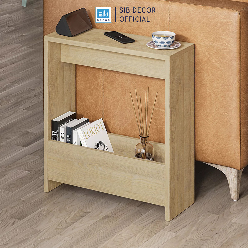 Kệ Gỗ Nhỏ Để Đầu Giường Phòng Ngủ, Sofa Phòng Khách SIB Decor KDG10