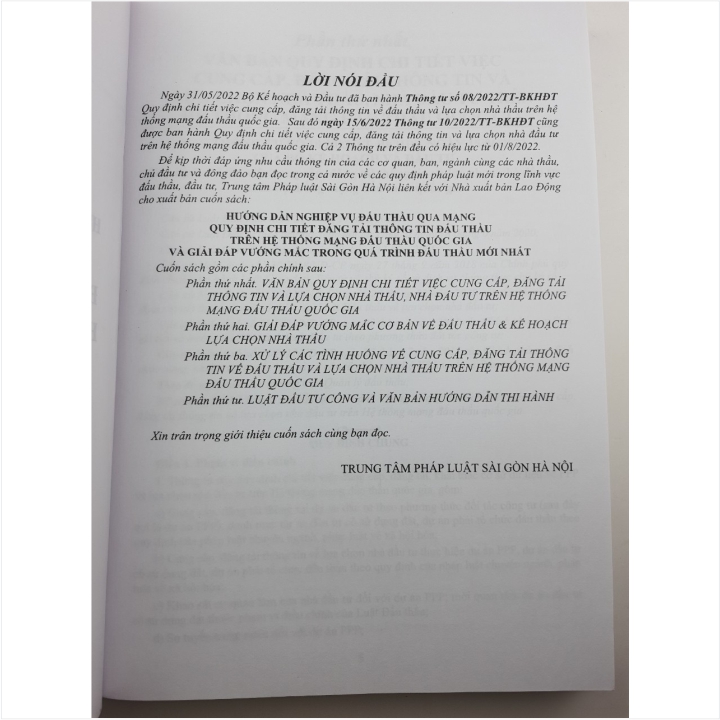 Sách Hướng Dẫn Nghiệp Vụ Đấu Thầu Qua Mạng Quy Định Chi Tiết Đăng Tải Thông Tin Đấu Thầu Trên Hệ Thống Mạng Đầu Thầu Quốc Gia Và Giải Đáp Vướng Mắc Trong Quá Trình Đấu Thầu Mới Nhất - V2211D