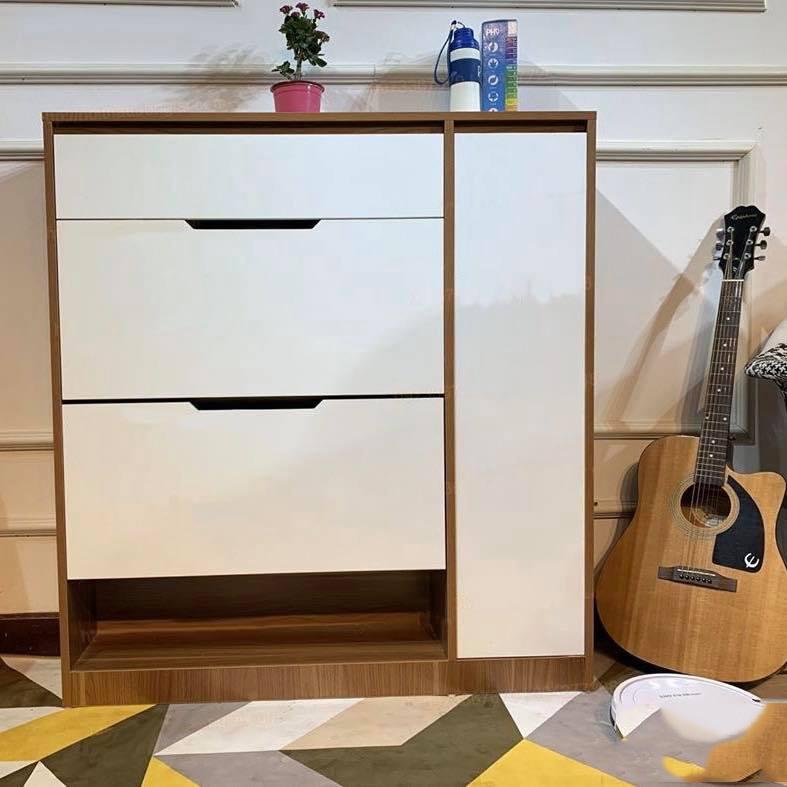 Tủ Giầy Thông Minh Gỗ Công Nghiệp, Kệ Để Giầy Dép Gỗ Kích Thước 100x120x30 Cm