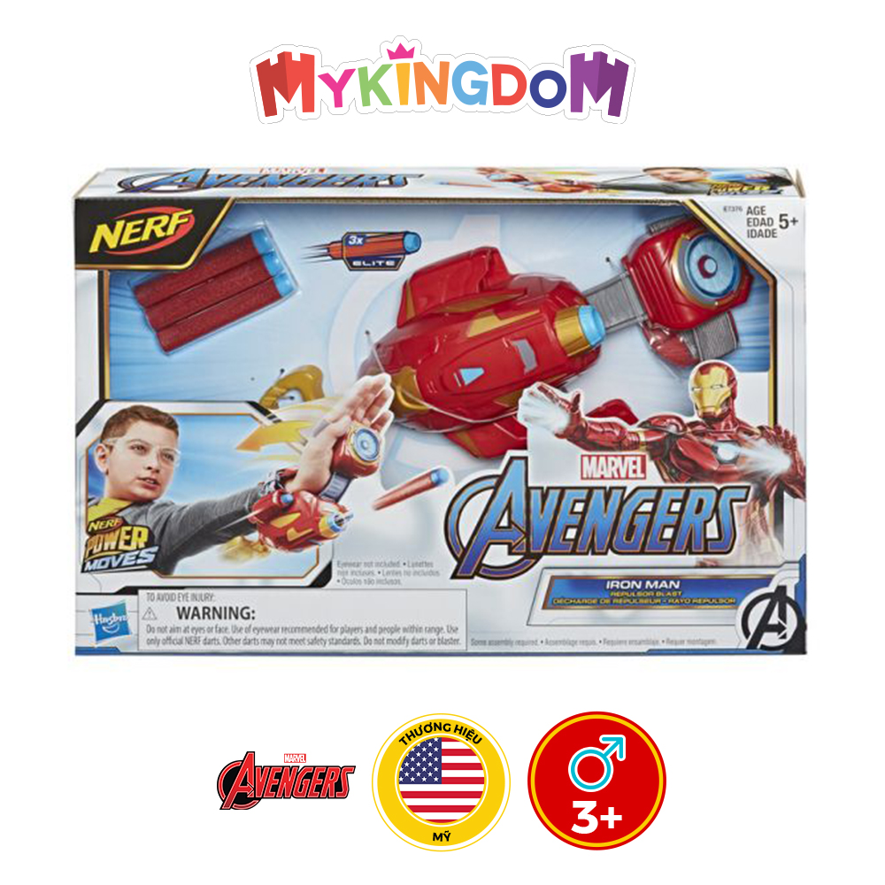 Đồ Chơi Găng Tay Chiến Đấu Điện Quang Iron Man E7376