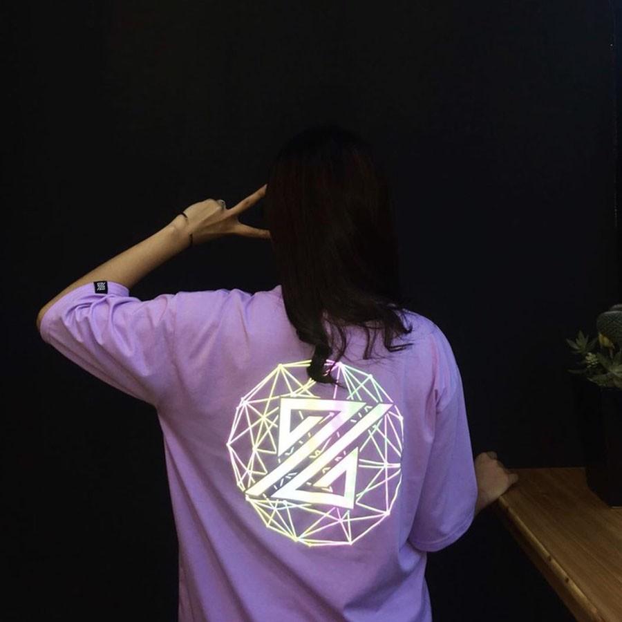 Áo thun phản quang tay lỡ Nam Nữ The ZEDD