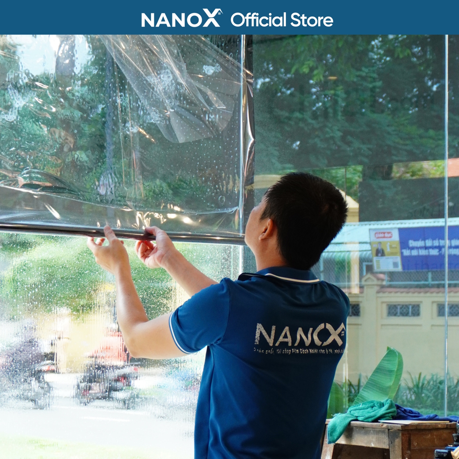 Phim cách nhiệt NanoX VB 15 phản quang, phản gương dán kính chống nắng nóng