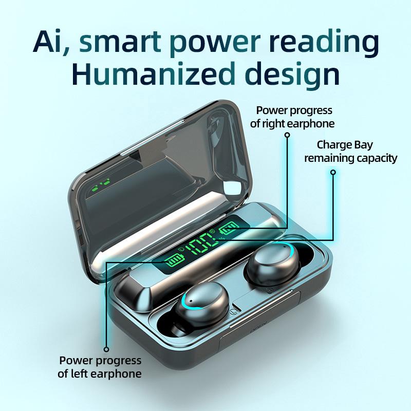 Tai Nghe Nhét Tai Không Dây Bluetooth 5.1 TWS Cảm Ứng Tai Nghe HiFI Stereo-Tai Tai Nghe Dành Cho Thể Thao