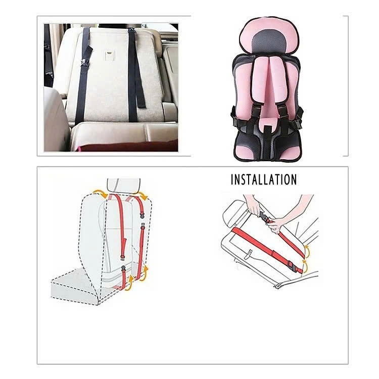 Ghế ngồi ô tô cho bé - Đai bảo vệ thiết kế khóa chắc chắn an toàn chất liệu êm ái, thoáng khí