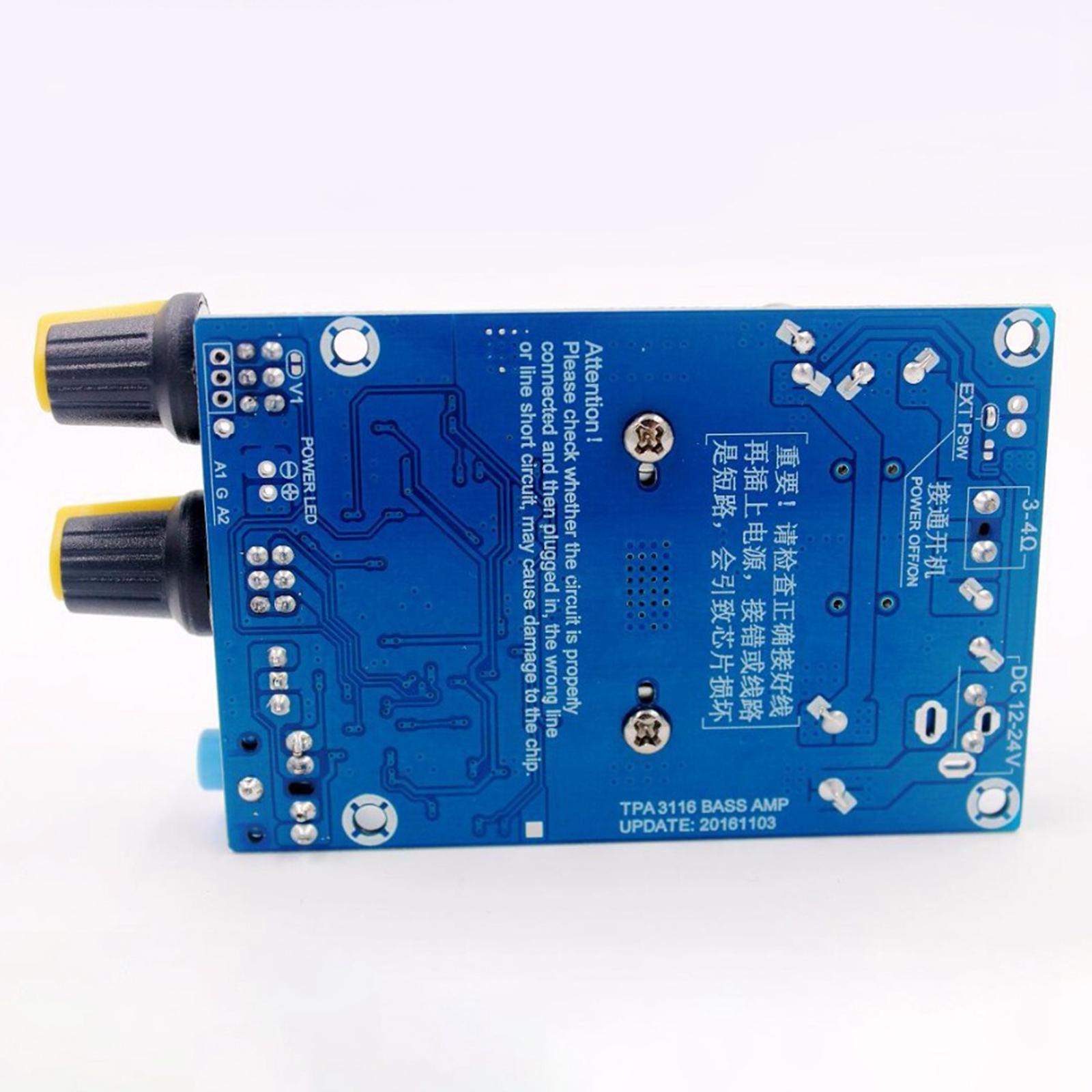 Board 100W DC12-24V Stereo Subwoofer Audio for Home Audio DIY Car