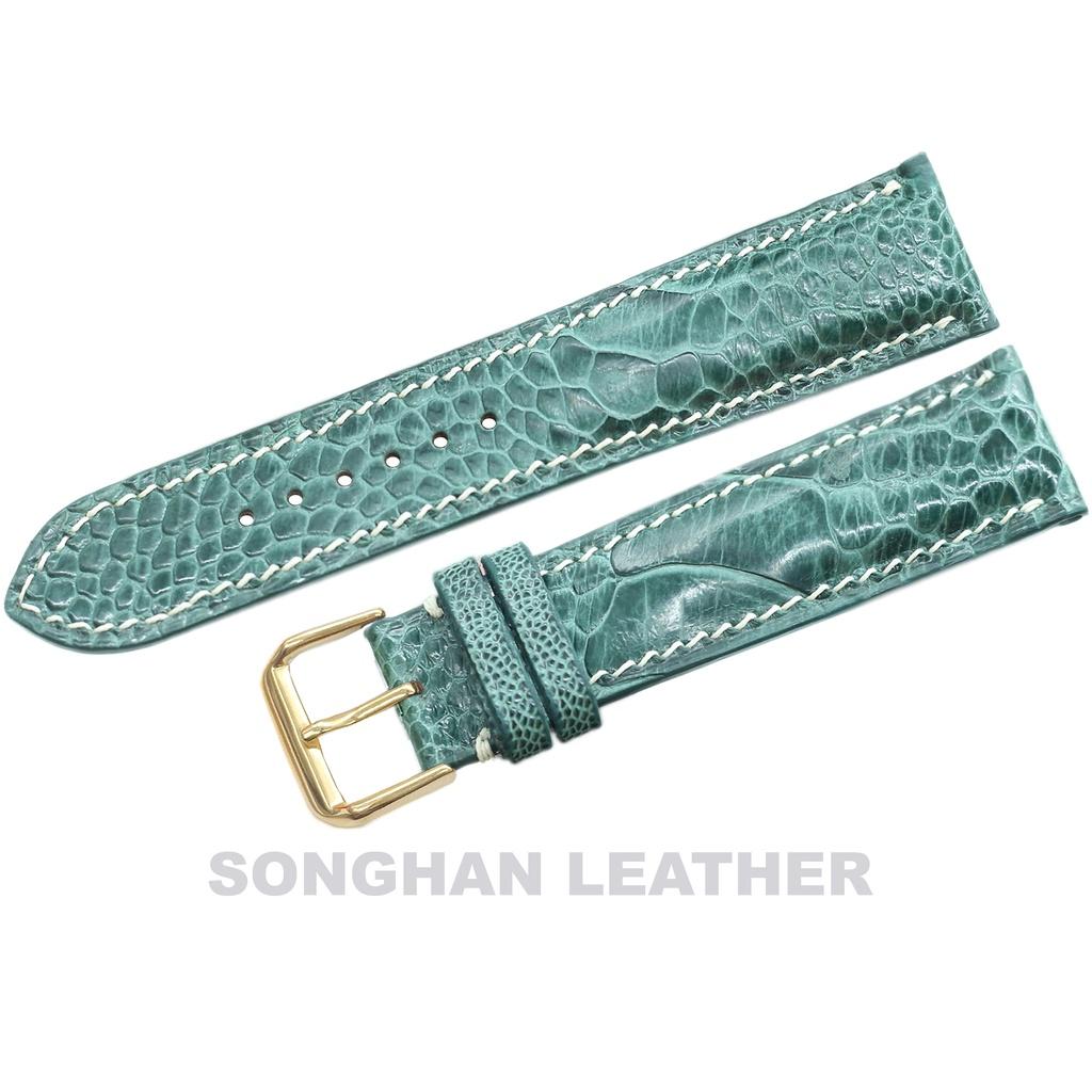 Dây Đồng Hồ.Dây Da Đà Điểu Gắn Chốt Thông Minh Kèm Khóa Kim Cao Cấp Chính Hãng Songhan Leather.Nhiều Size, Nhiều Màu.BẢO HÀNH 6 THÁNG
