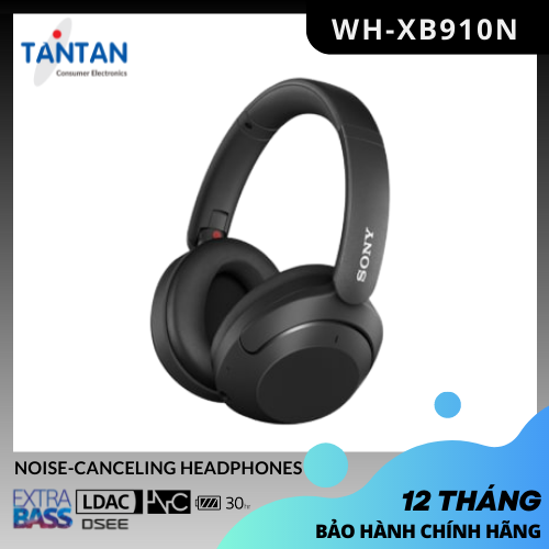 Tai Nghe BLUETOOTH EXTRA-BASS CHỐNG ỒN Sony WH-XB910N | Hàng chính hãng 