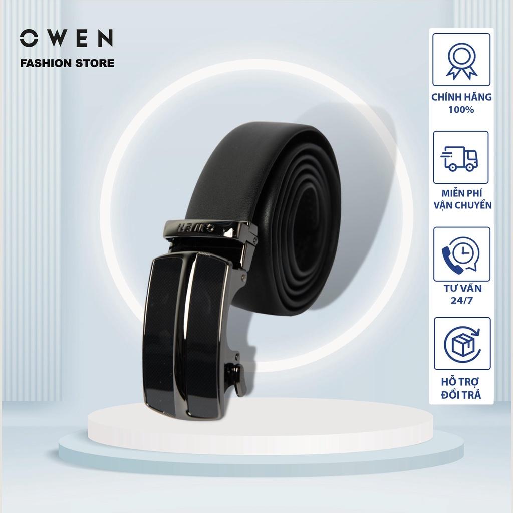 OWEN - Thắt lưng nam OWEN da thật chính hãng, khóa trượt Thanh lịch hiện đại