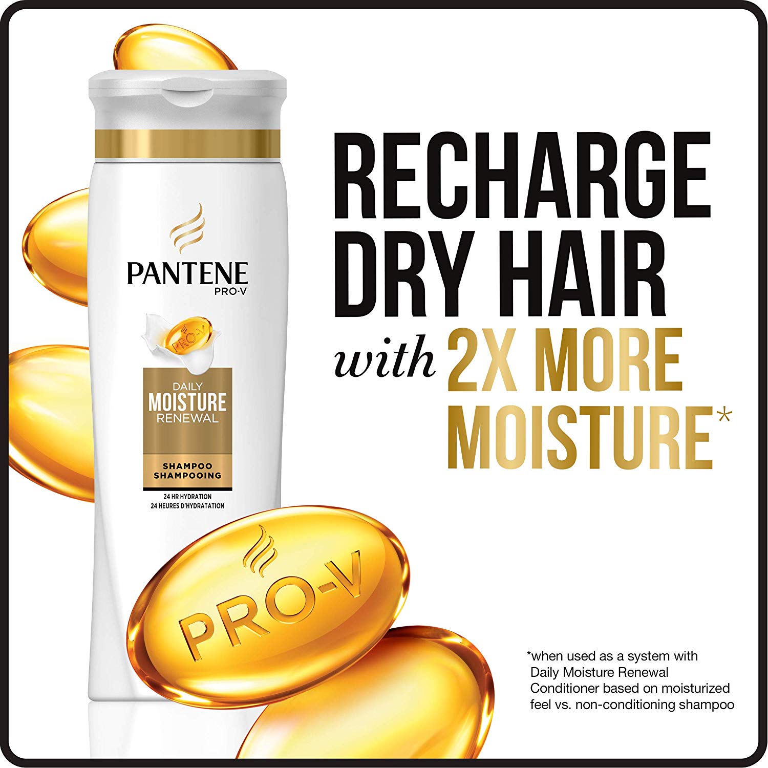 Dầu Gội Pantene Pro-V Daily Moisture Renewal 375ml