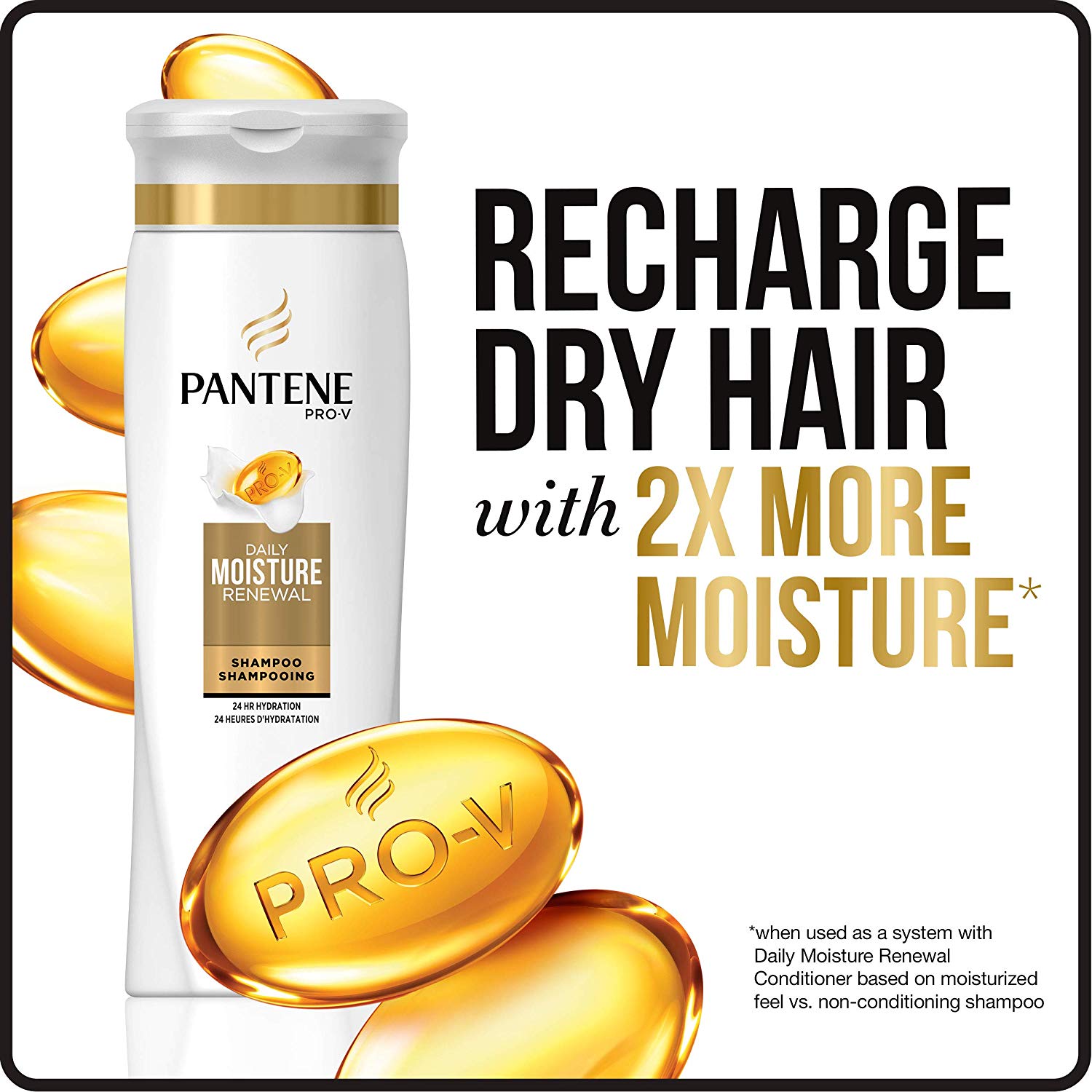 Dầu Gội Pantene Pro-V Daily Moisture Renewal 375ml